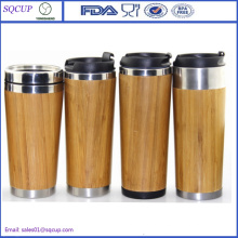 Eco-Friendly Hot-Sale 100% Non-Toxic Unique Bamboo Mug/Wooden Travel Mug /Stainless Steel Bamboo Mug for Coffee